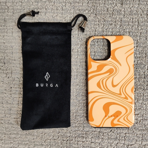 NWOT! Burga Phone Case For Apple iPhone 12 Pro Max - Orange High Vibrations - Picture 2 of 3